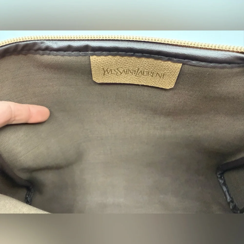 Yves Saint Laurent iconic embossed